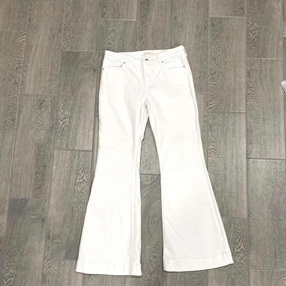 We The Free White Bellbottoms